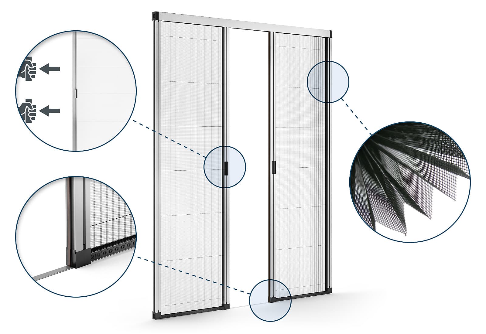 Закрываем все щели и места попадания мелких насекомых