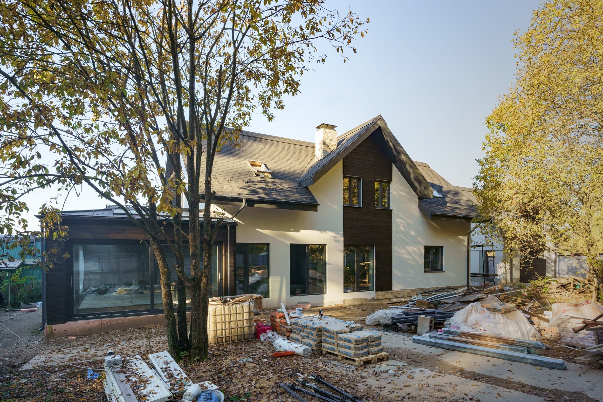 Остекление дома в деревне Воронки