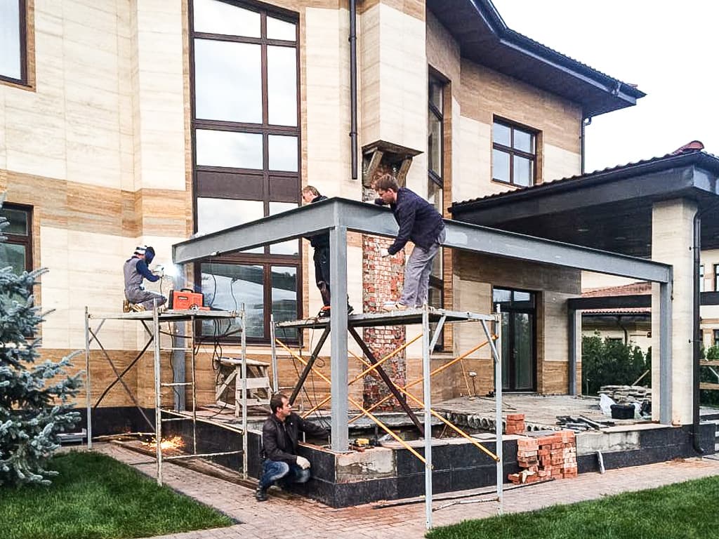 Зимний сад Schuco на стальном каркасе