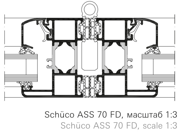 Сечение Schuco ASS 70 FD